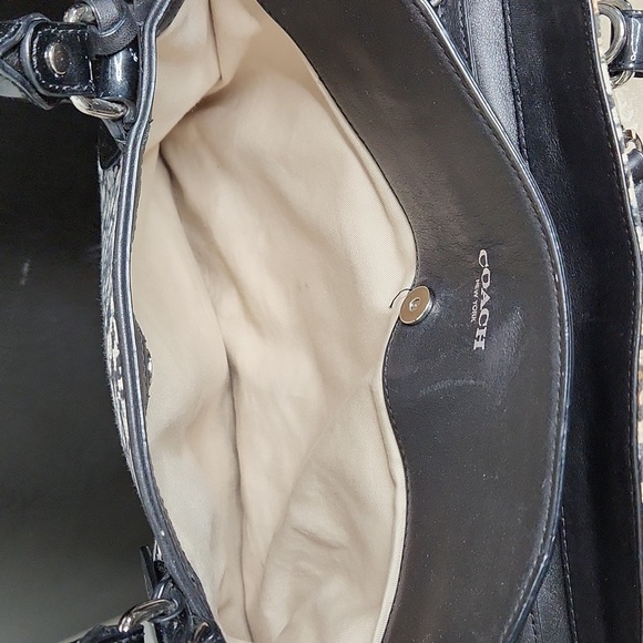 Coach Legacy Haley satchel donegal print purse carryall bag convertible - Picture 9 of 16